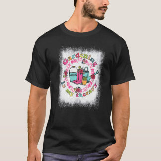 T-shirt Jardinage Blanchi Est Ma Thérapie Fleur Plante Jar