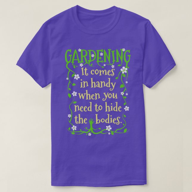 T-shirt Jardinage Cacher Les Corps Gardener Printemps Jard (Design devant)