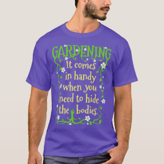 T-shirt Jardinage Cacher Les Corps Gardener Printemps Jard