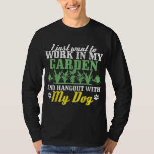 T-shirt Jardinage Dans Le Jardin Hangout Avec Le Jardinier