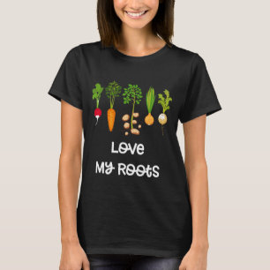 T-shirt Jardinage de légumes racines Jardin mignon 3dk
