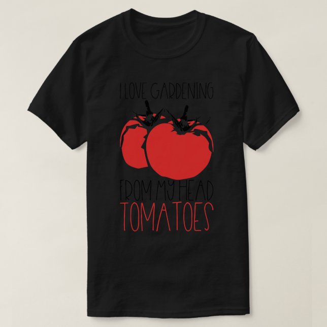 T-shirt Jardinage des tomates (Design devant)