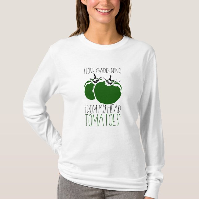 T-shirt Jardinage des tomates (Devant)