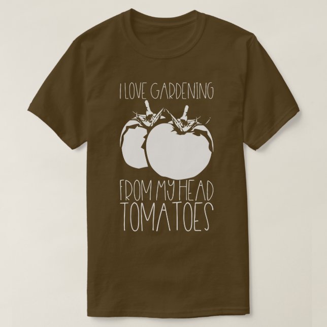 T-shirt Jardinage des tomates 1 (Design devant)