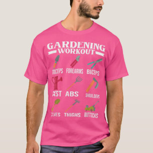 T-shirt jardinage entraînement muscles jardinage outils ja