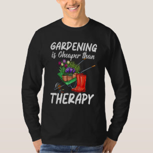 T-shirt Jardinage Est Moins Cher Que Thérapie Plante Whisp