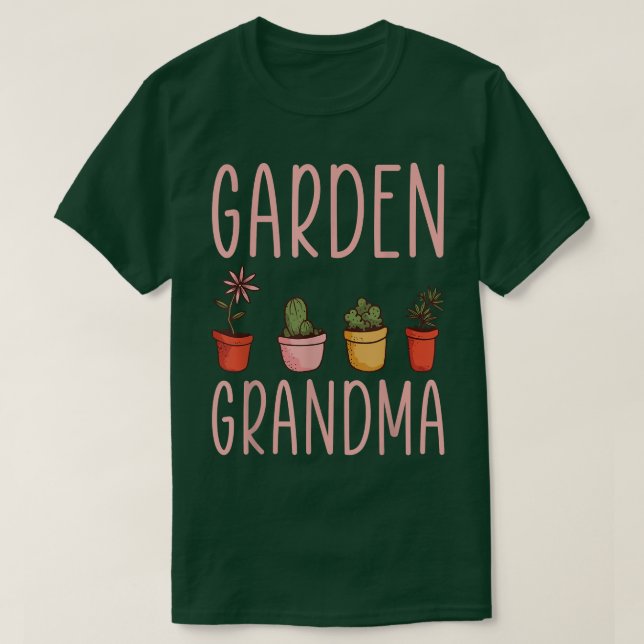 T-shirt Jardinage Grand-mère Chemise Fleur Jardin Grand-mè (Design devant)