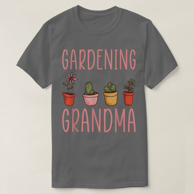 T-shirt Jardinage Grand-mère Chemise Fleur Jardin Grand-mè (Design devant)