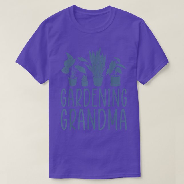 T-shirt Jardinage Grand-mère Chemise Fleur Jardin Grand-mè (Design devant)