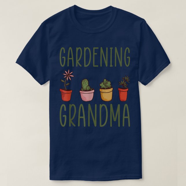 T-shirt Jardinage Grand-mère Chemise Fleur Jardin Grand-mè (Design devant)