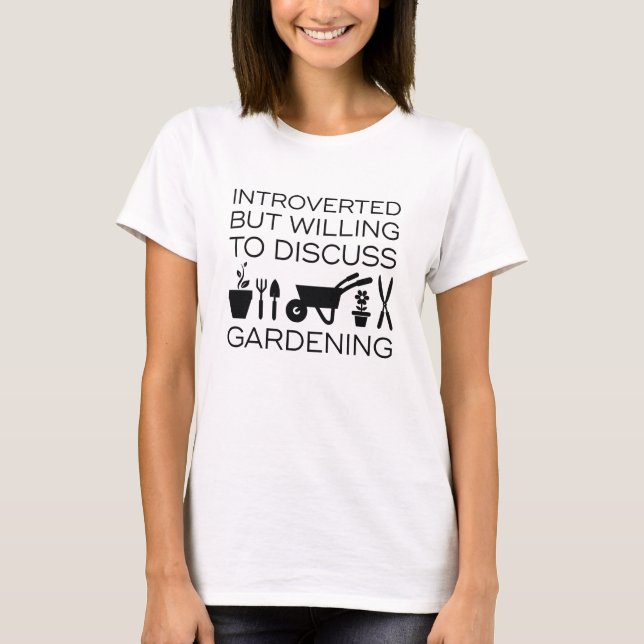T-shirt Jardinage Introverti (Devant)