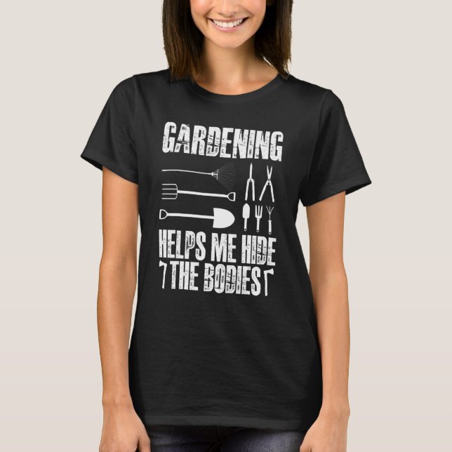 T-shirt Jardinage M'Aide À Masquer Les Corps (Devant)