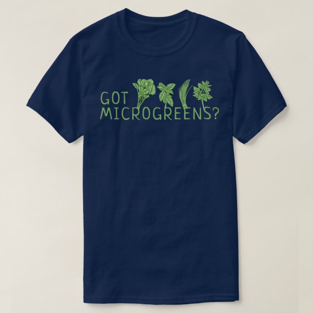 T-shirt Jardinage Microgreens Micro Greens (Design devant)
