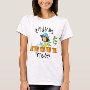T-shirt Jardinage Princess Garden Girls Jeunes enfants