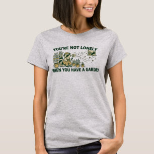 T-shirt Jardinage urbain de raton laveur drôle Cottagecore