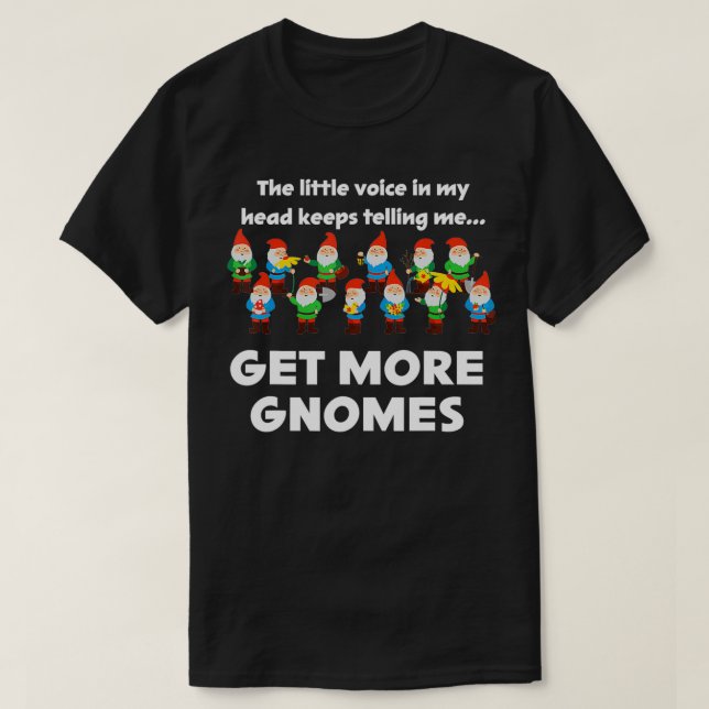 T-shirt Jardiner Gnomes Funny Garden Gnome pour jardiner (Design devant)