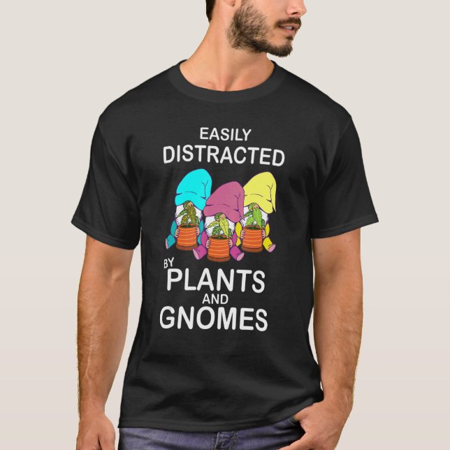 T-shirt Jardinier de gnome de jardin (Devant)
