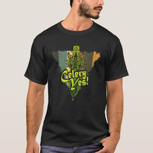 T-shirt Jardinier de légumes oui céleri (Devant)