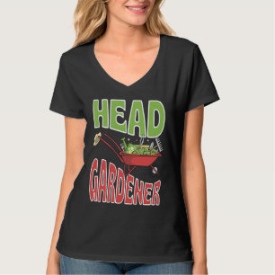 T-shirt Jardinier en chef Mignon Été Brouette Légume Ga