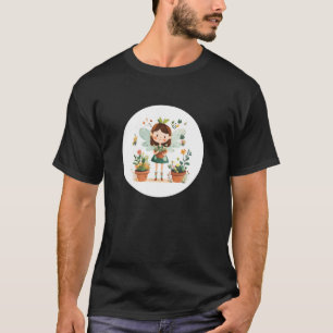 T-shirt Jardinier Fée Charmant pour une Belle Floraison av