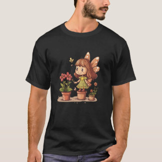 T-shirt Jardinier Fée Enchantée pour les Rêveurs de Jardin