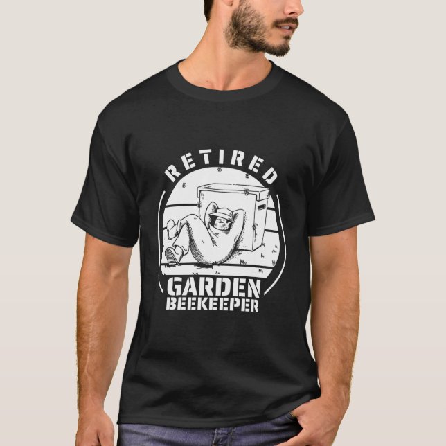 T-shirt Jardinier Fleurs Plantes Jardin Jardin Abeilles (Devant)
