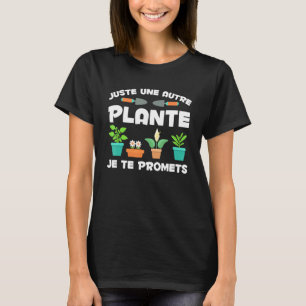 T-shirt Jardinier L'amour Jardin Encore Une promesse Plant