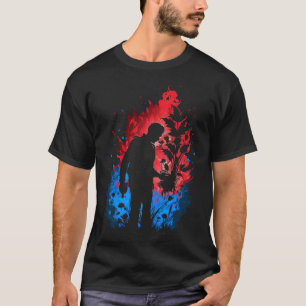 T-shirt Jardinier Paysagiste Flammes Jardin Rétro Wo