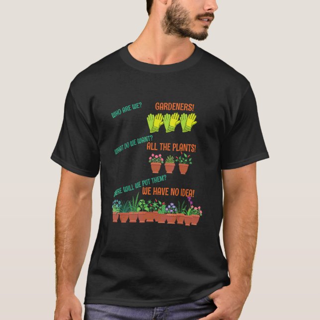 T-shirt Jardinier pour plante (Devant)