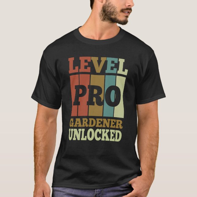 T-shirt Jardinier Pro Débloqué Style Vintage Unique (Devant)