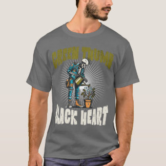 T-shirt Jardinier Punk Rock Squelette Halloween Jardinage