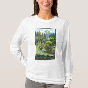 T-shirt Jardins de Butchart - baie de Brentwood