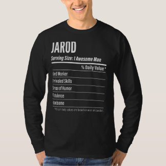 T-shirt Jarod Taille du service Nutrition Étiquette Calori