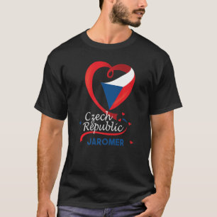 T-shirt Jaromer République Tchèque Drapeau Coeur Lion Coto