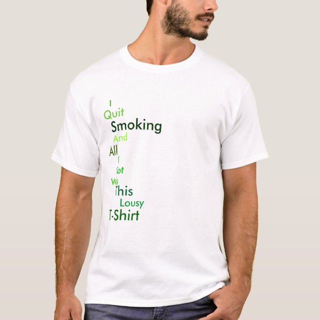 T-shirt J'Arrête De Fumer (Devant)