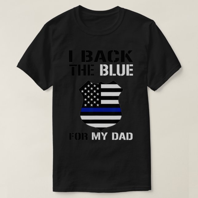 T-shirt J'Arrive Le Bleu Pour Mon Père (Design devant)