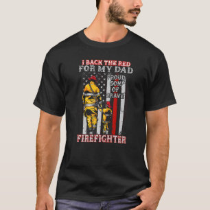 T-shirt J'Arrive Le Rouge Pour Mon Père Fier Fils Fils Fil