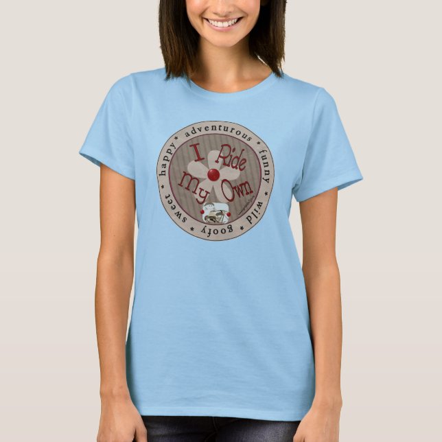 T-shirt J'Arrive Moi-Même - Cercle (Red Ringer) (Devant)