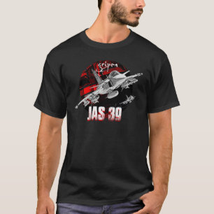 T-shirt JAS-39 Gripen Swedish Air Force Fighterjet