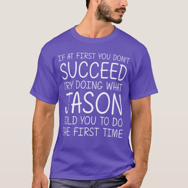 T-shirt Jason Name Personalized Birthday Funny Christmas J (Devant)