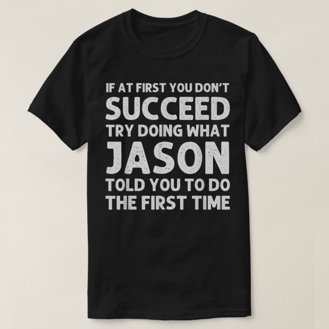 T-shirt JASON Poison Nom Personnalized Birthday Funny Chri (Design devant)