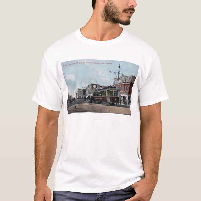 T-shirt Jaspe et rues de McDougall (Devant)