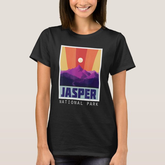 T-shirt Jasper Icefields Parkway Parc national Canada Albe (Devant)