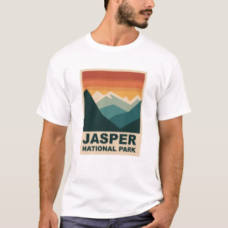 T-shirt Jasper National Park Minimalist Outdoor Design