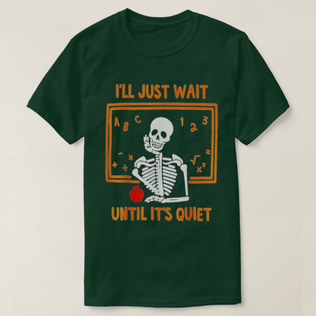 T-shirt J'attendrai juste jusqu'à ce qu'il soit calme Sque (Design devant)