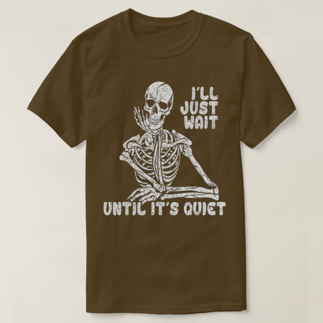 T-shirt J'Attends Juste Jusqu'À Ce Que Son Enseignant Skel (Design devant)