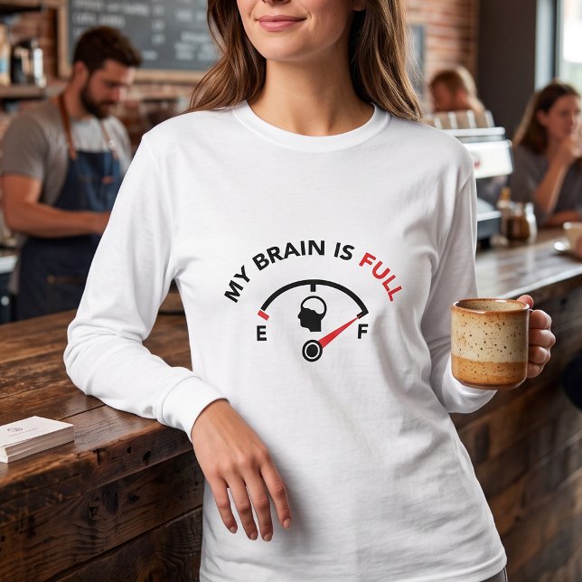 T-shirt Jauge de Carburant Sarcasme - Capacité Mentale Att (Créateur téléchargé)