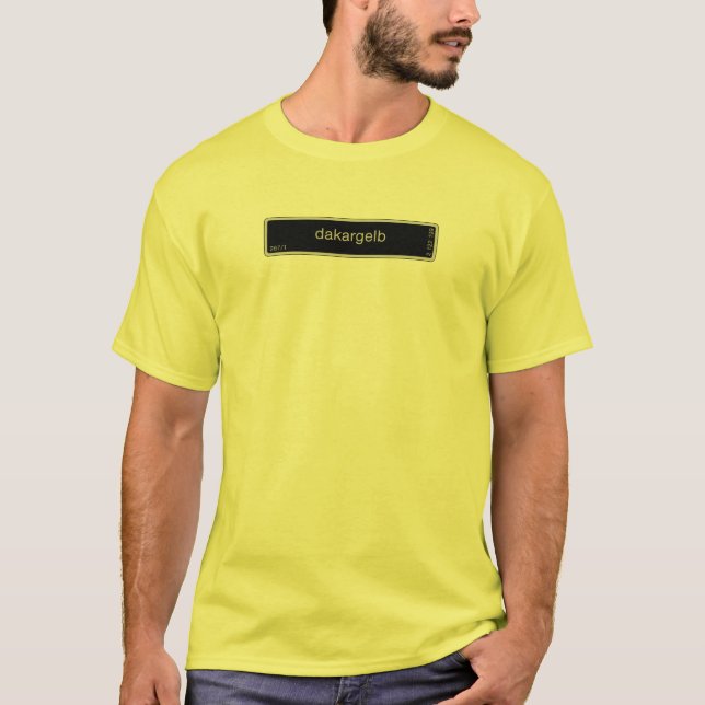 T-shirt Jaune 267 de Dakargelb Dakar (Devant)