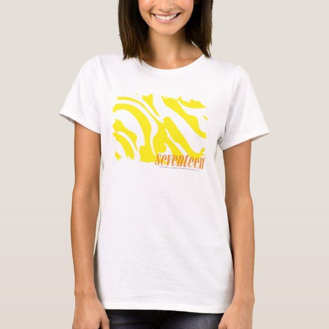 T-shirt Jaune 2 de zèbre (Devant)