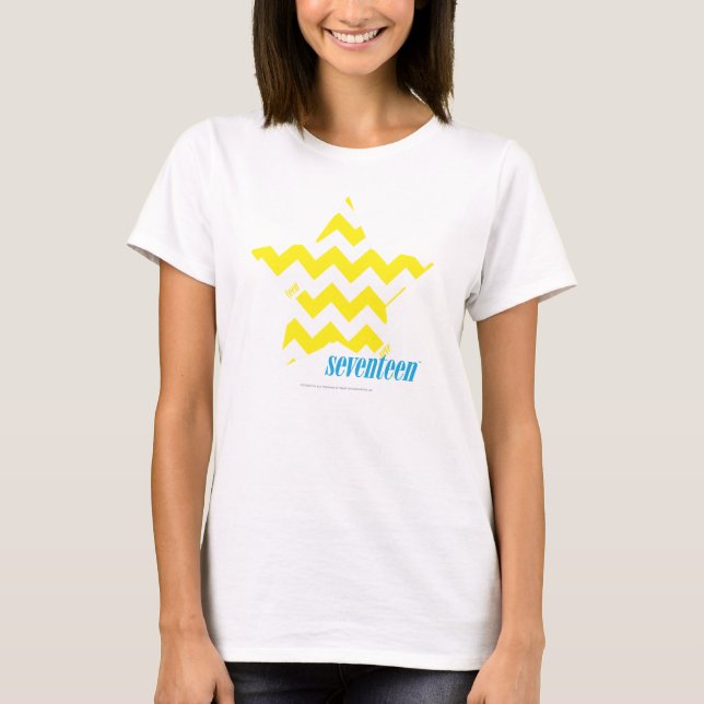 T-shirt Jaune 3 de zigzag (Devant)